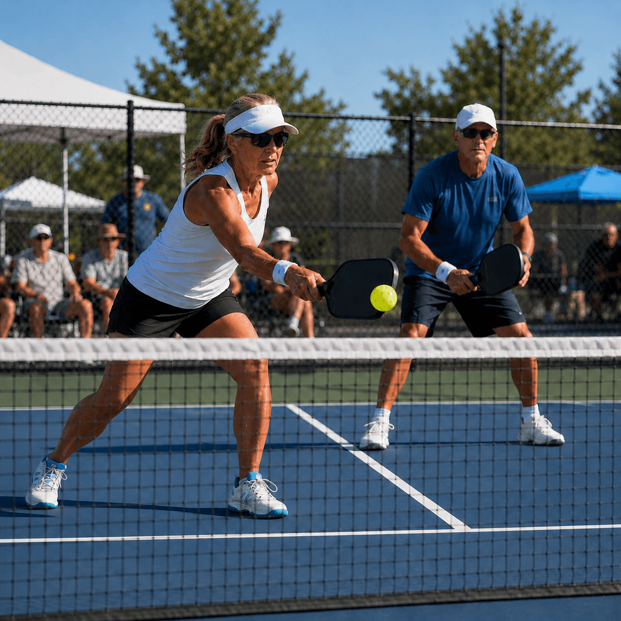 NC pickleball tournaments mixed doubles competition