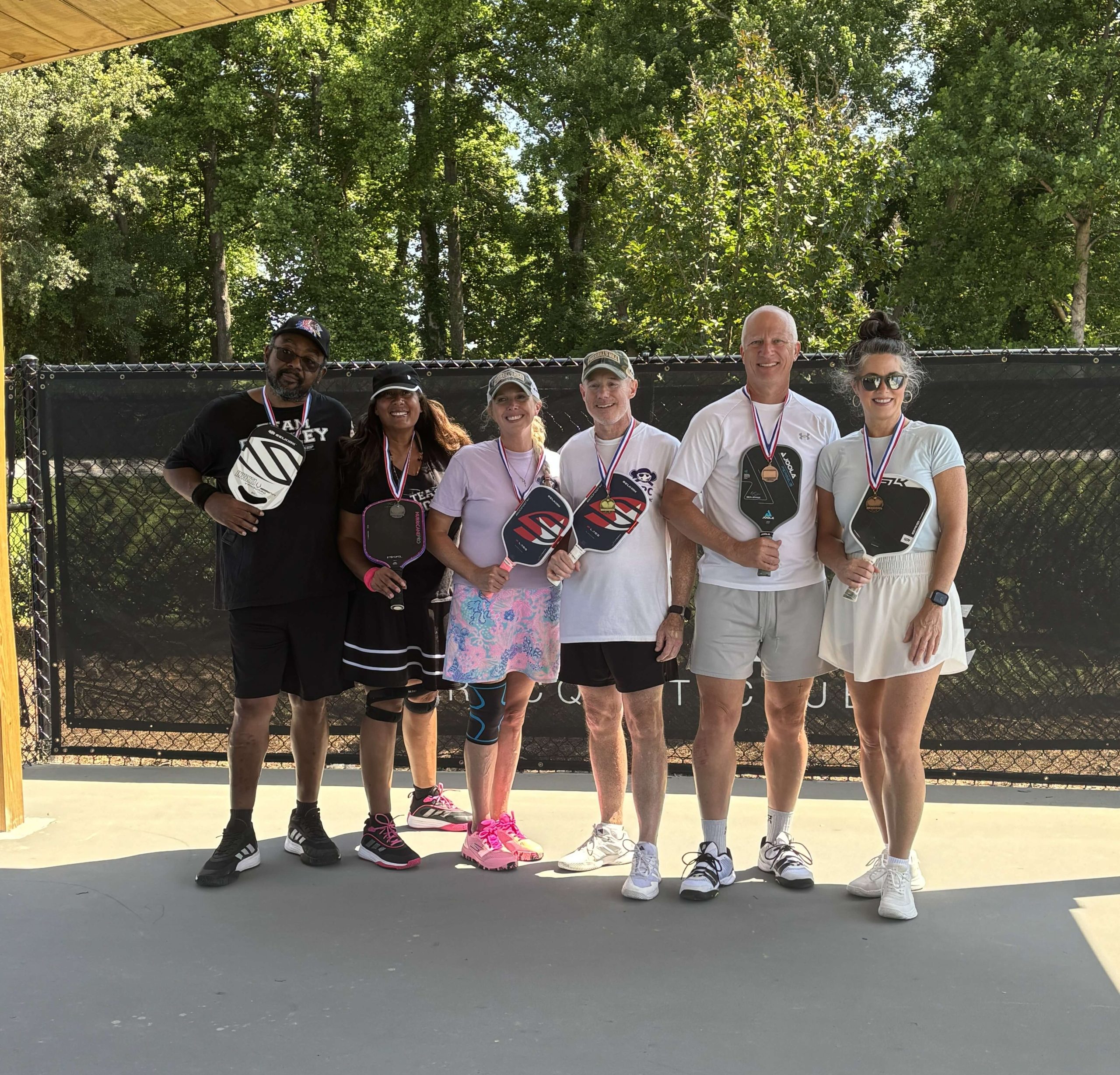 Mixed Doubles 3.0-3.5 50 plus medal winners at Greene Ridge Pickleball Inaugural Open in Snow Hill North Carolina
