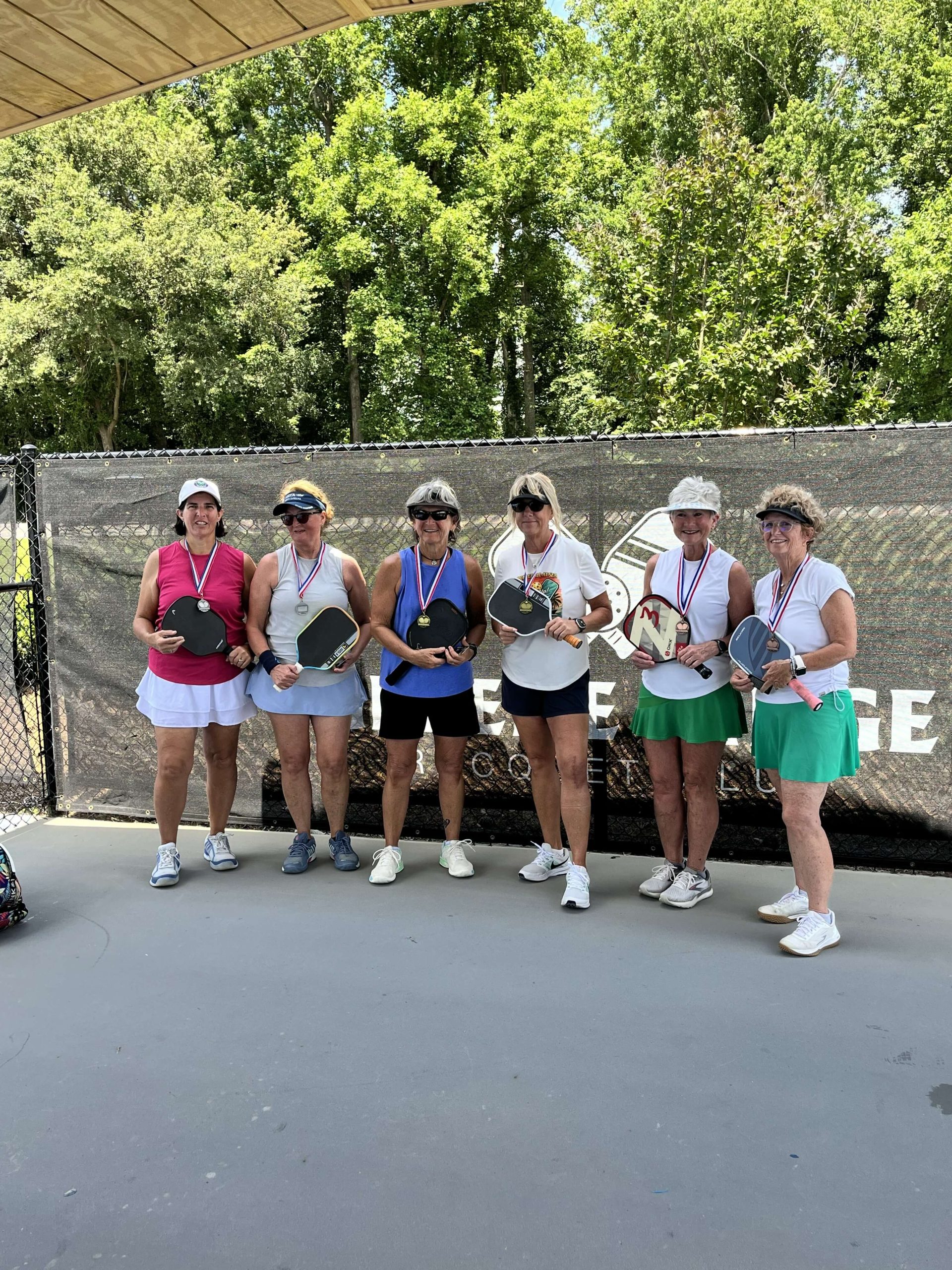 Women’s Doubles 3.0-3.5 50 plus medal winners at Greene Ridge Pickleball Inaugural Open in Snow Hill North Carolina