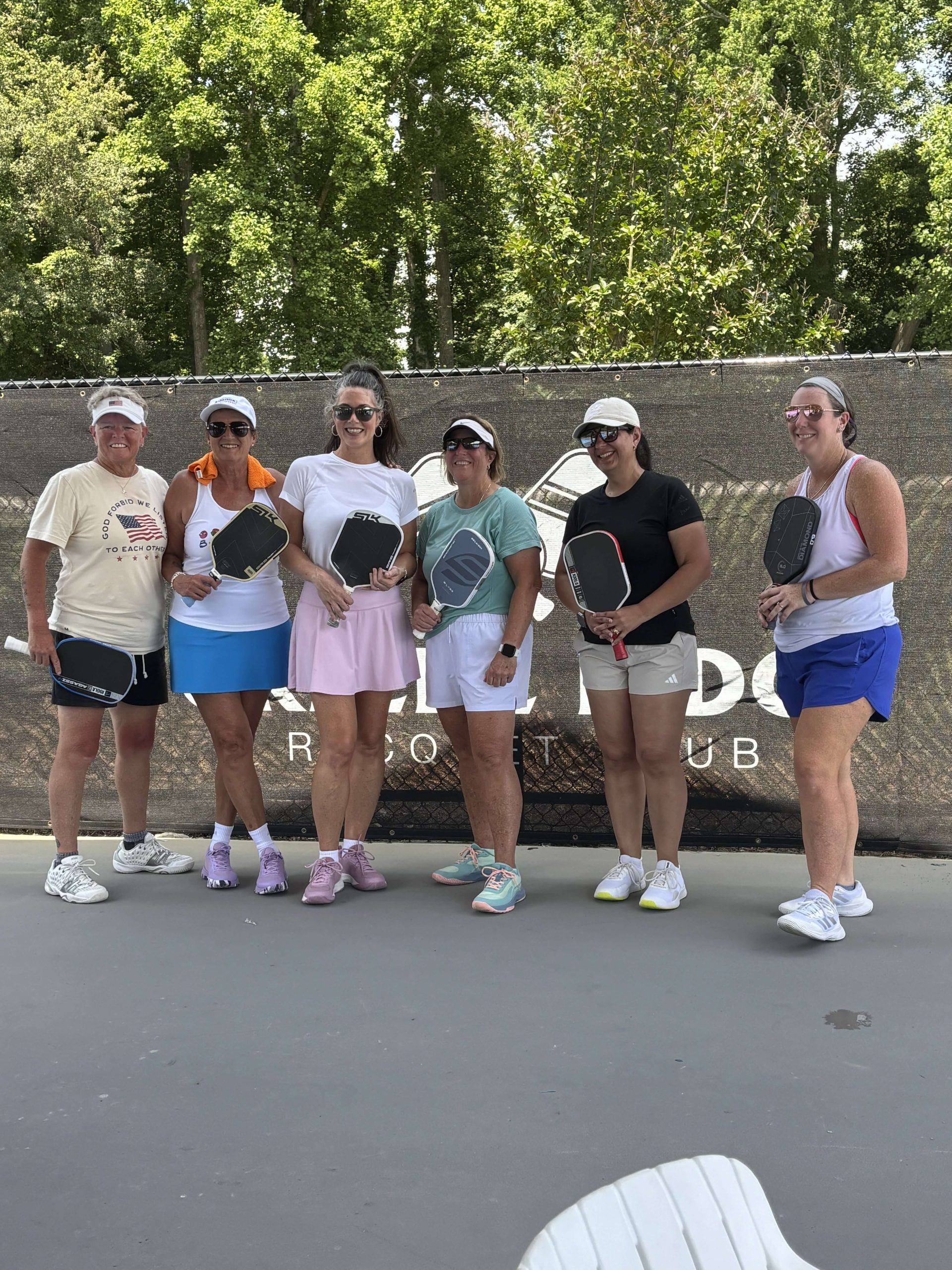 Women’s Doubles 3.5-4.0 Open medal winners at Greene Ridge Pickleball Inaugural Open in Snow Hill North Carolina